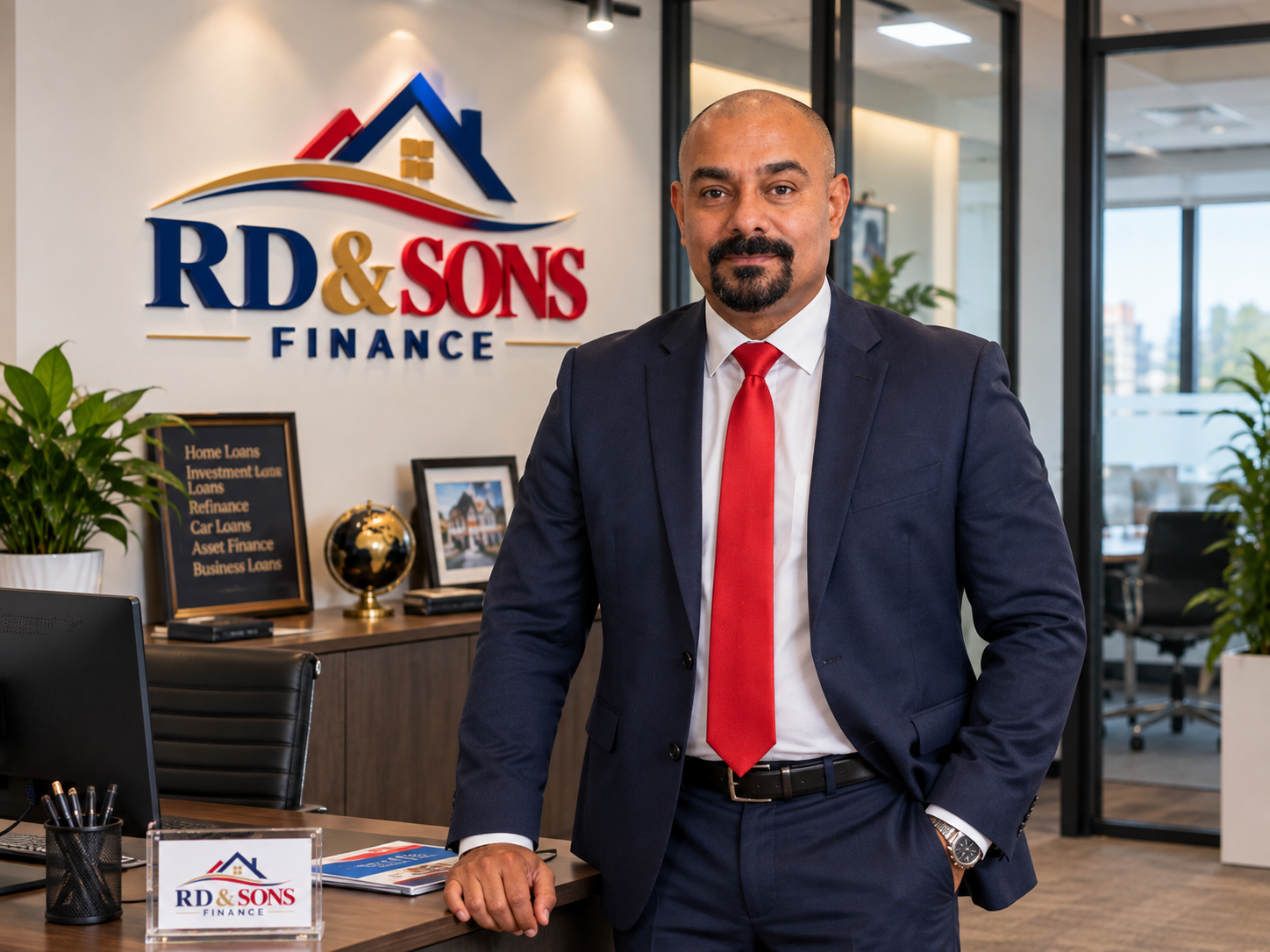 R D & Sons Finance team meeting with clients